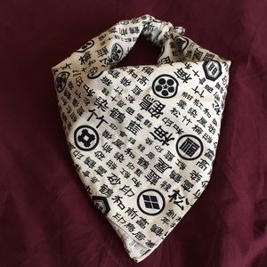 Japanese Alphabet Bandana/ Handkerchief